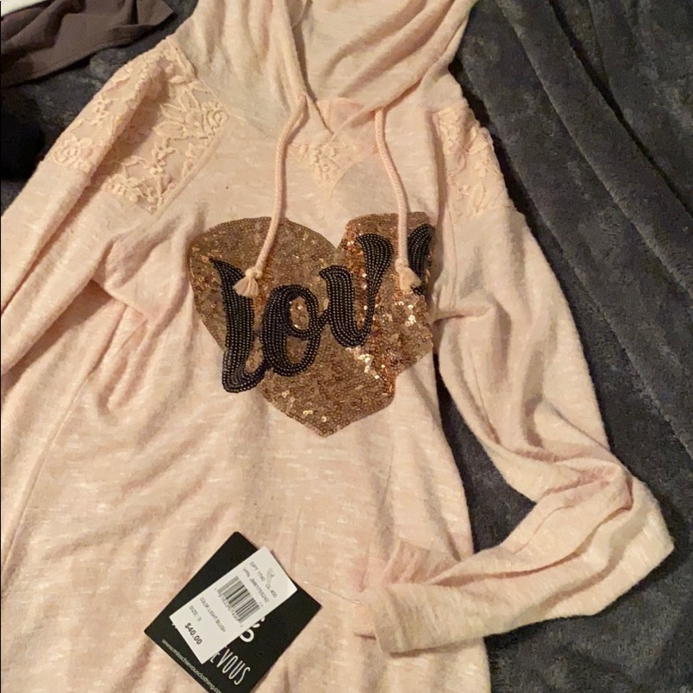 Pink hoodie